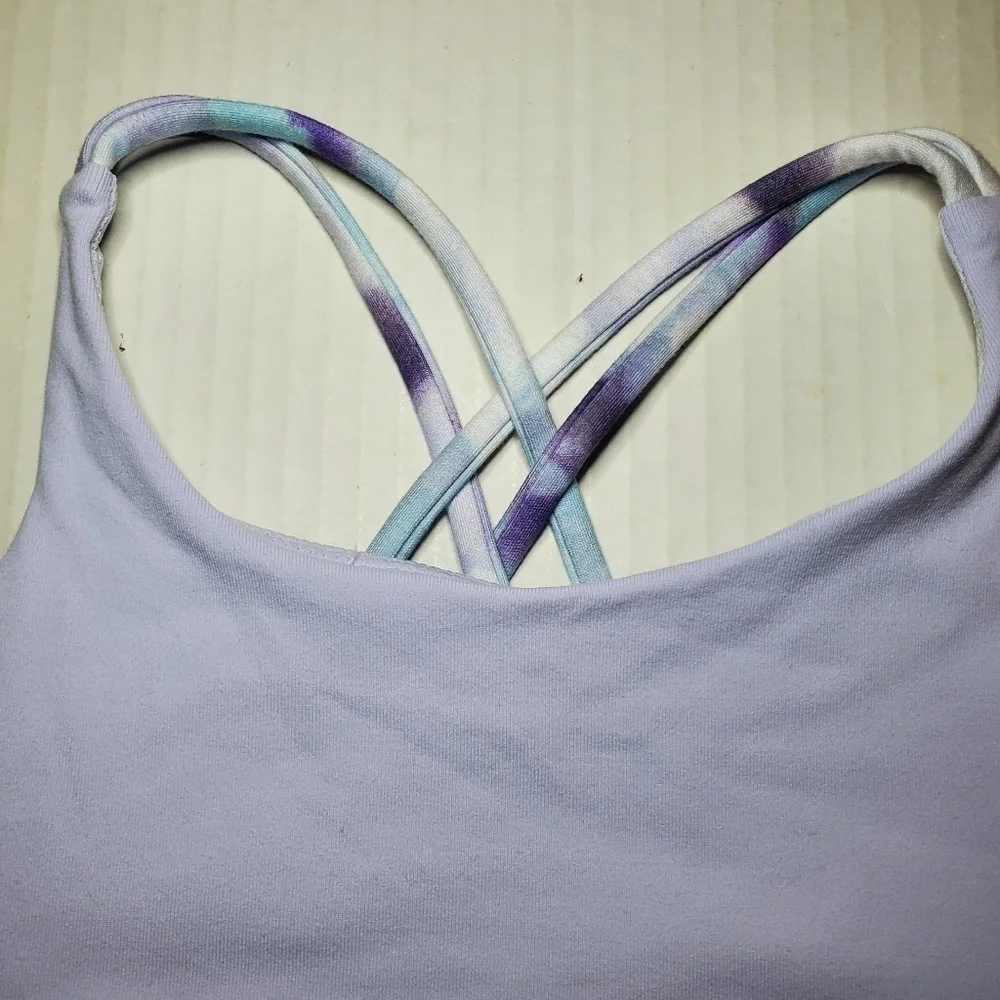Athleta Upbeat Bra Sz M Tie Dye
